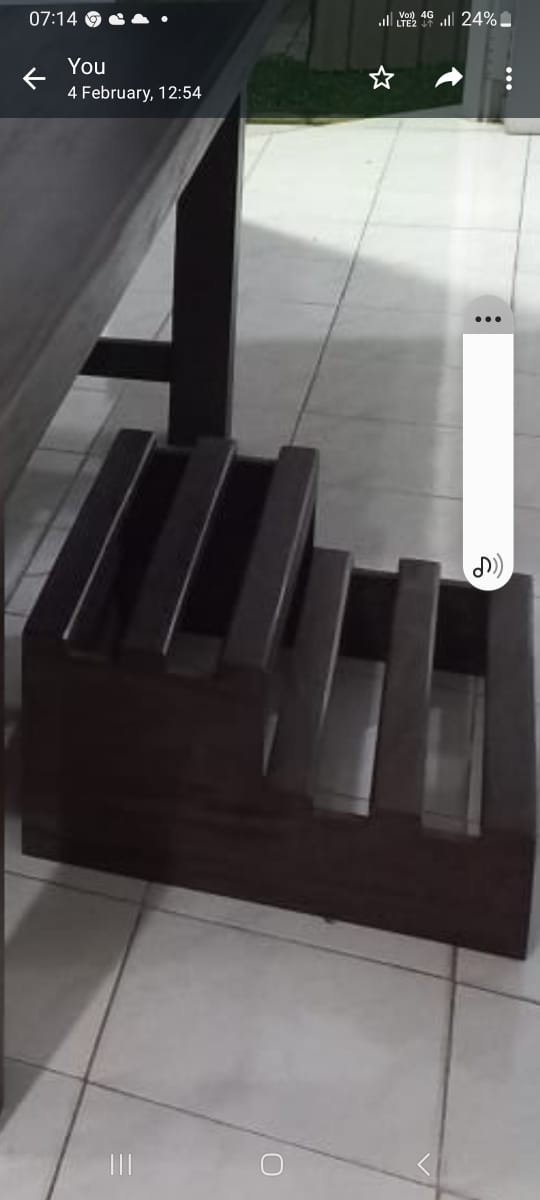 Wooden Bed Step Stool